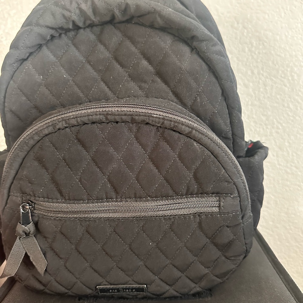 Vera Bradley Black Quilted Backpack